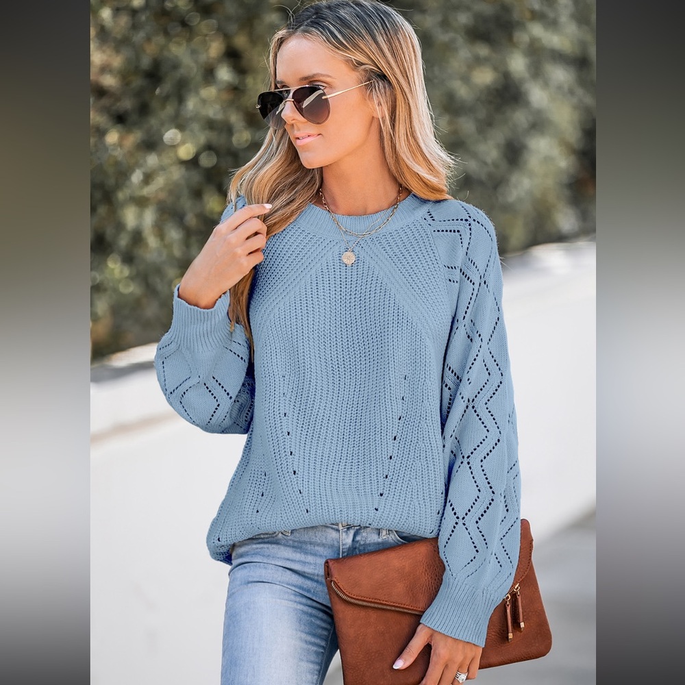 Women's Light Blue Sweater